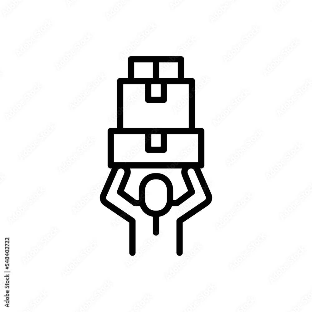 Fototapeta premium Black line icon for possible