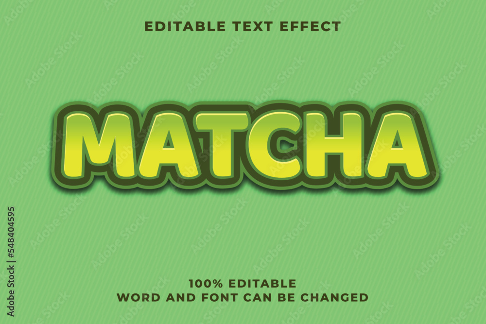 Matcha Green Text Style Effect Matcha Green Text Style Effect