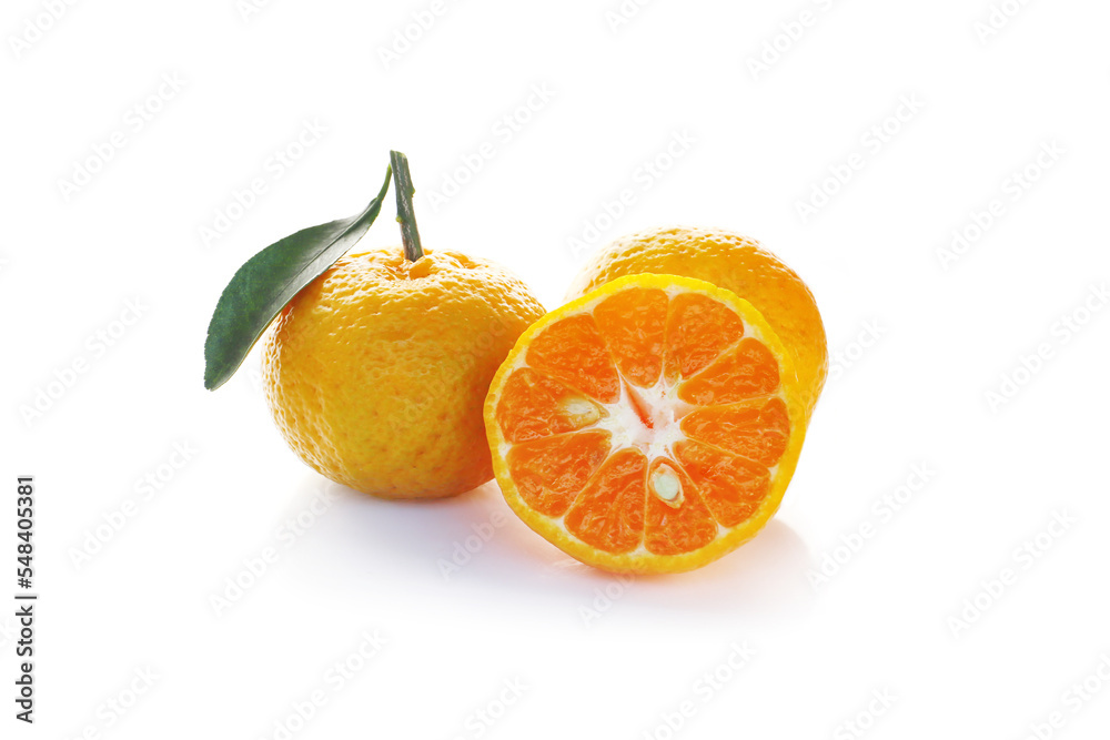 raw fresh tangerine oranges isolated on a white background raw fresh tangerine oranges isolated on a white background