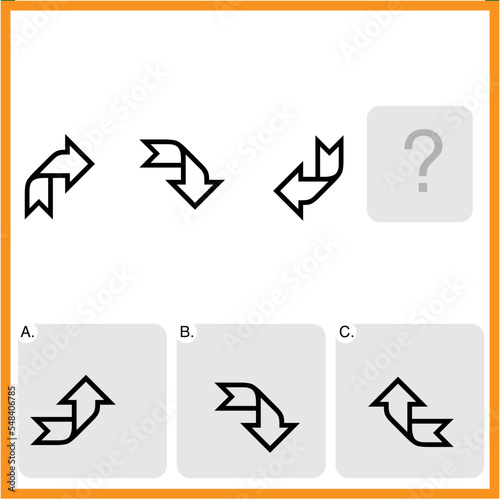 Free Download Find the Missing Piece. Shape completion questions, Find next shape - GFXLoad