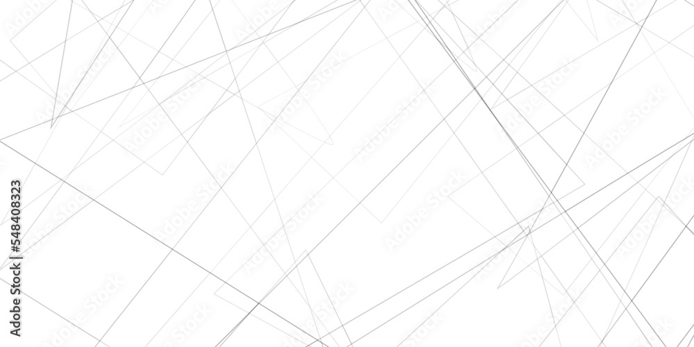 Abstract lines in black and white tone of many squares and rectangle shapes on white background. Metal grid isolated on Background texture for banner, card, poster, identity, web design. and geometric