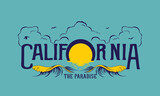 california summer beach design with typography