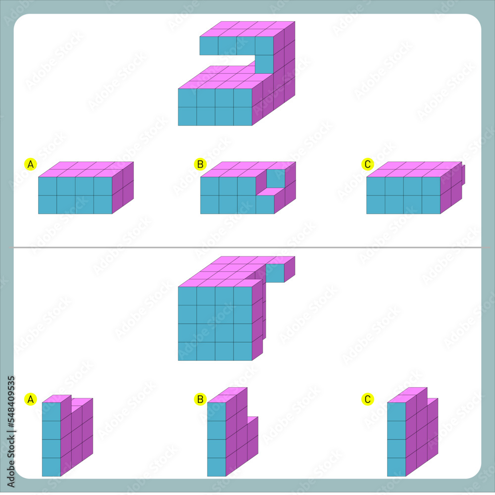 Find the Missing Piece. Shape completion questions, Find next shape Find the Missing Piece. Shape completion questions, Find next shape