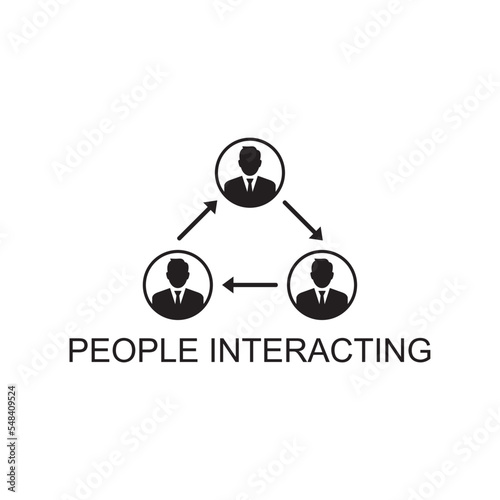 people interaction icon , team work icon