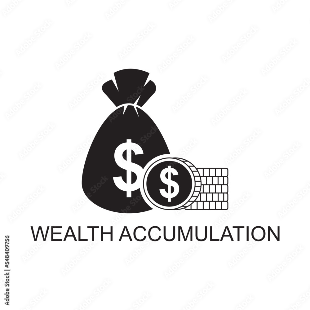 wealth accumulation icon , business icon