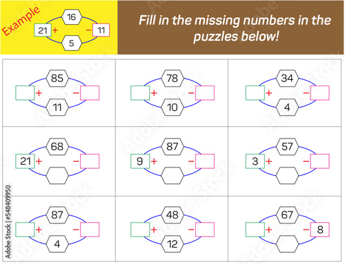 Mathematical operations. Math intelligence question, Addition subtraction and operation