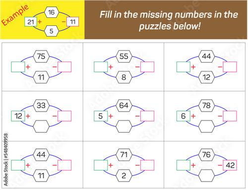 Mathematical operations. Math intelligence question, Addition subtraction and operation