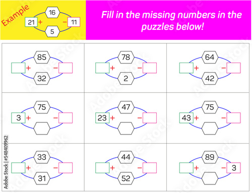Mathematical operations. Math intelligence question, Addition subtraction and operation