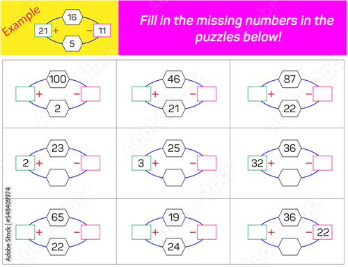 Mathematical operations. Math intelligence question, Addition subtraction and operation