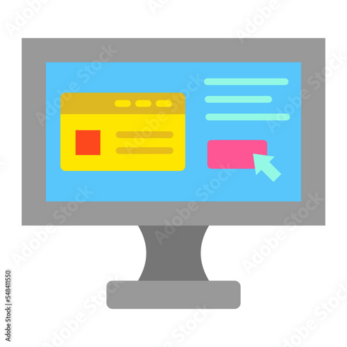 Online Payment Flat Icon