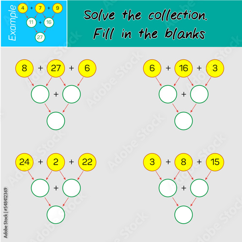 Solve the collection fill in the blanks