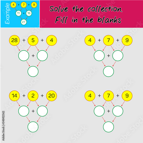 Solve the collection fill in the blanks