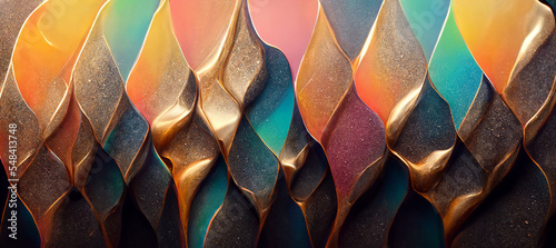 Vibrant bronze colors abstract wallpaper design photo