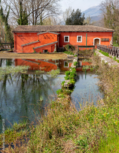 old mill in Posta Fibreno nature reserve (Frosinone) photo