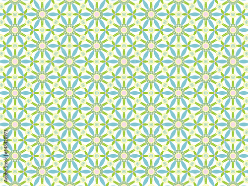 Abstract Flower Background Pattern for fabric designs