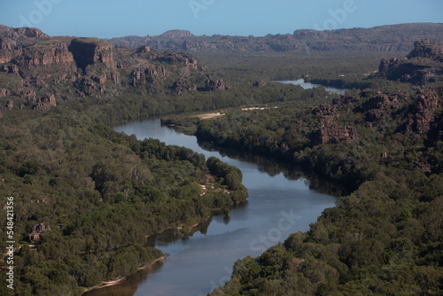 Kakadu National Park, Northern Territory, Australia. Aerial view of Arnham land and the east alligator river.