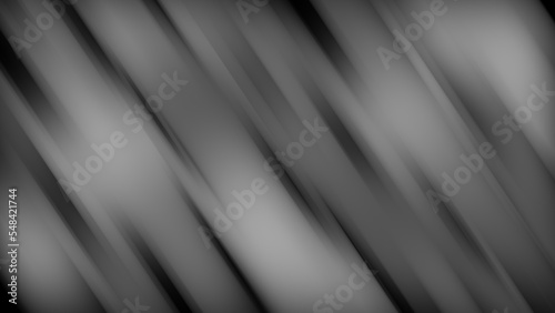 Twisted vibrant gradient blurred of dark gray and black colors with smooth movement of the gradient in the frame with copy space. Abstract sideways wide lines concept