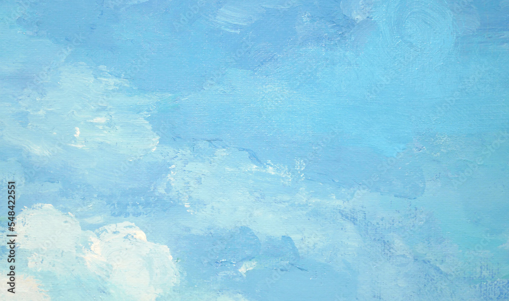 Abstract blue and white acrylic painting on canvas texture banner background. Abstract blue and white acrylic painting on canvas texture banner background.