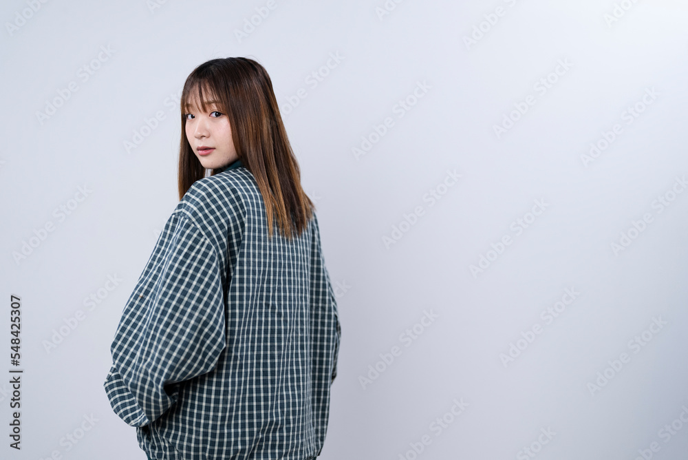 カジュアルファッションの女性 カジュアルファッションの女性