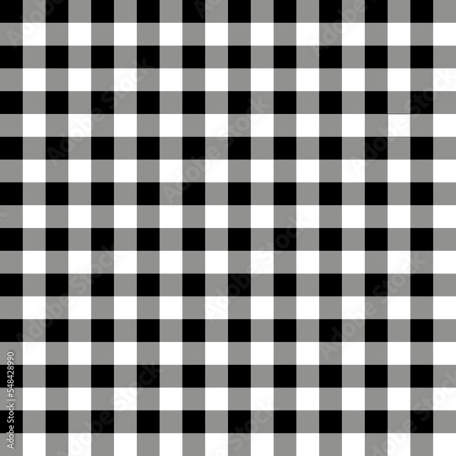 Black white Check Pattern Seamless Fabric Texture. Pattern Geometric Vector Abstract Background.