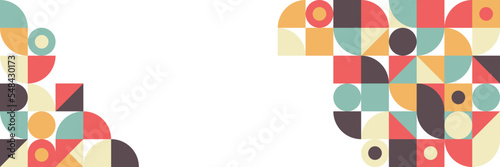 Free Download Abstract geometric pattern design in retro style. Vector illustration. - GFXLoad