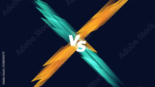 Facts vs myths versus battle background with lightning bolt. Concept of thorough fact-checking or easy compare evidence.. Vector illustration