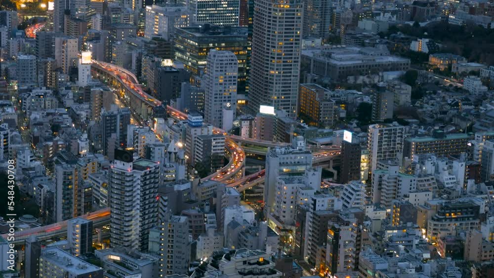 Day to Night Timelapse In Tokyo Japan Day to Night Timelapse In Tokyo Japan