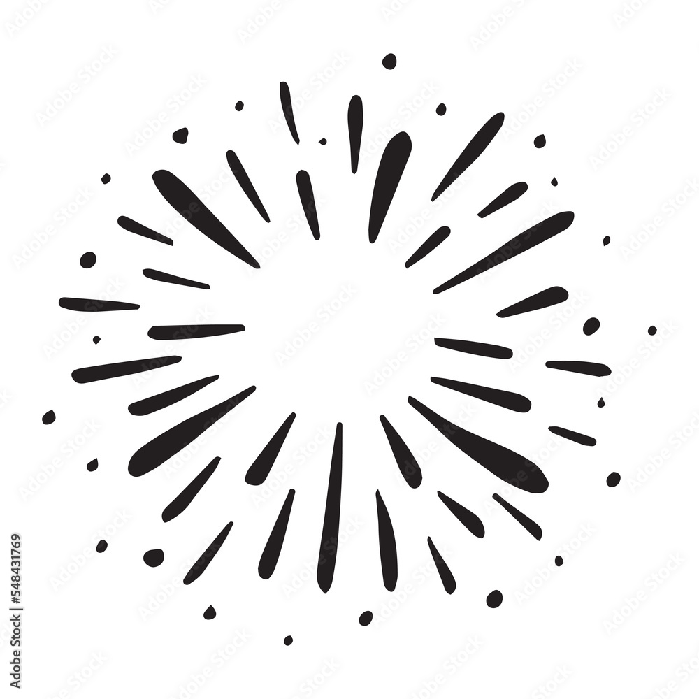 Starburst, sunburst element. Vector illustration Starburst, sunburst element. Vector illustration