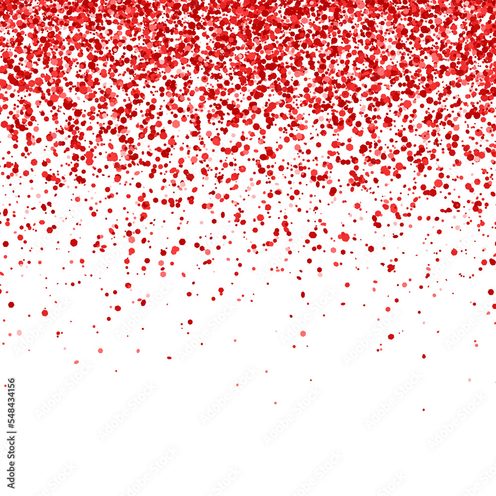 Red falling particles isolated