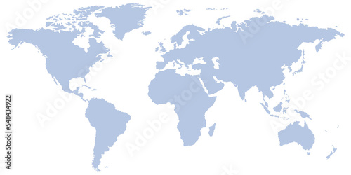 Cool blue world map for your website, app, blog, banner, template, and post. earth map png. blue planet. world continents.