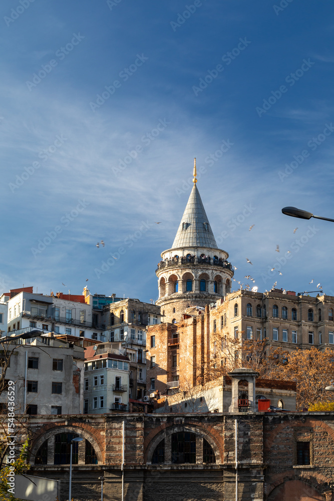 View at the Galata Tower in Istanbul.