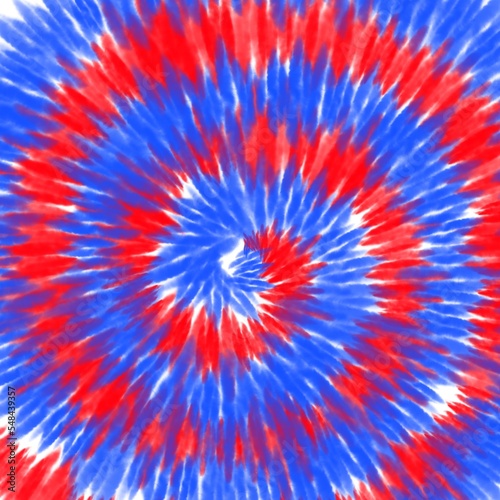 Red and Blue Tie Dye Background, 4th of July