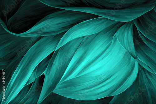 Turquoise, blue and green background texture, wavy silky pattern with different shades of light natural colors beautiful, wave and flowing design 