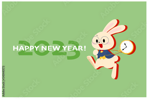 2023年　うさぎ年の年賀状