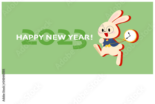 2023年　うさぎ年の年賀状