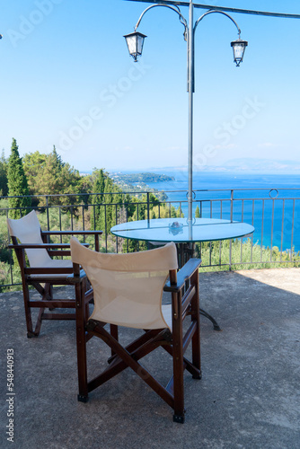 seaside cafe tables