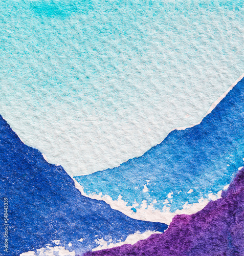 Abstract Hand painted Watercolor Colorful wet background on paper. Handmade texture art color for creative wallpaper or design art work. Pastel colors