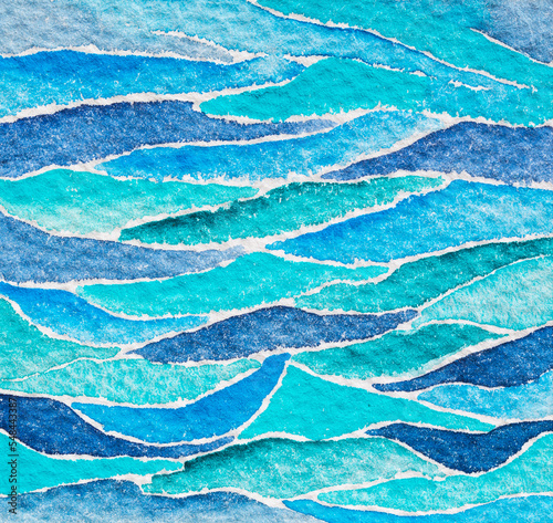 Abstract Hand painted Watercolor Colorful wet background on paper. Handmade texture art color for creative wallpaper or design art work. Pastel colors
