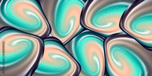 Vector image of abstract multi-colored shapes. Abstract background. Vector illustration, eps