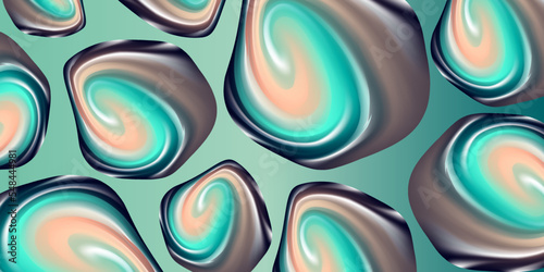 Vector image of abstract multi-colored shapes. Abstract background. Vector illustration, eps