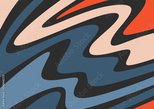 Abstract background with colorful wavy line pattern  