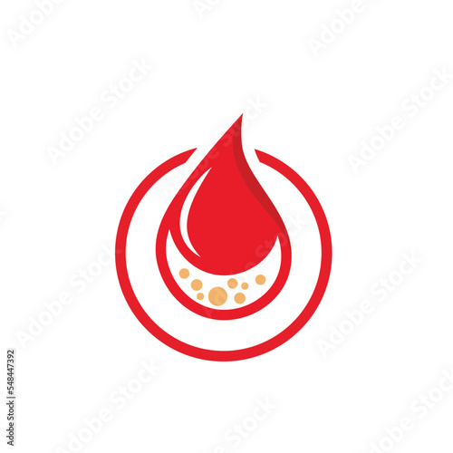 diabetes icon vector concept design template