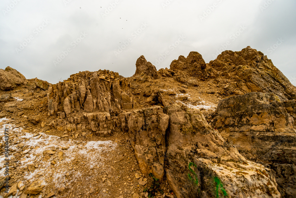 Fototapeta premium The Zhigulevsky mountains on a December day!