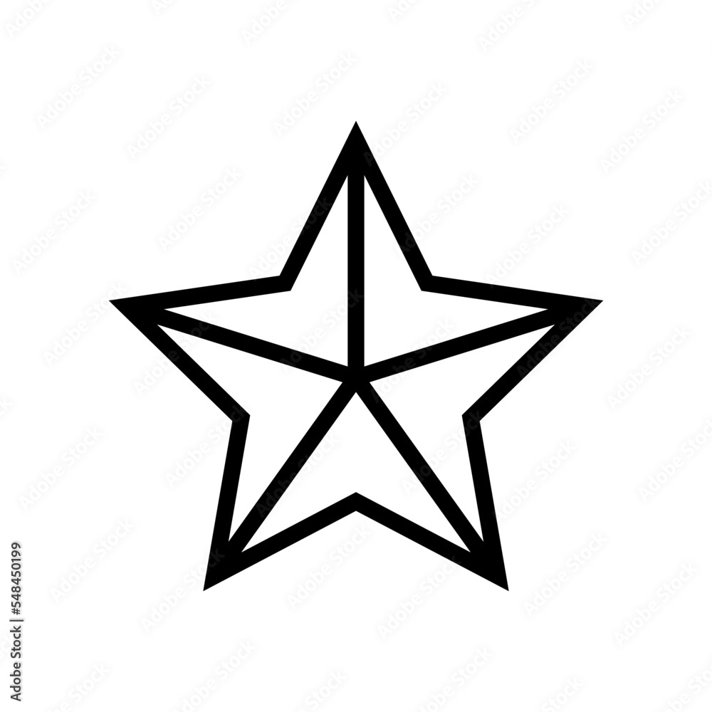 star icon in trendy flat design star icon in trendy flat design