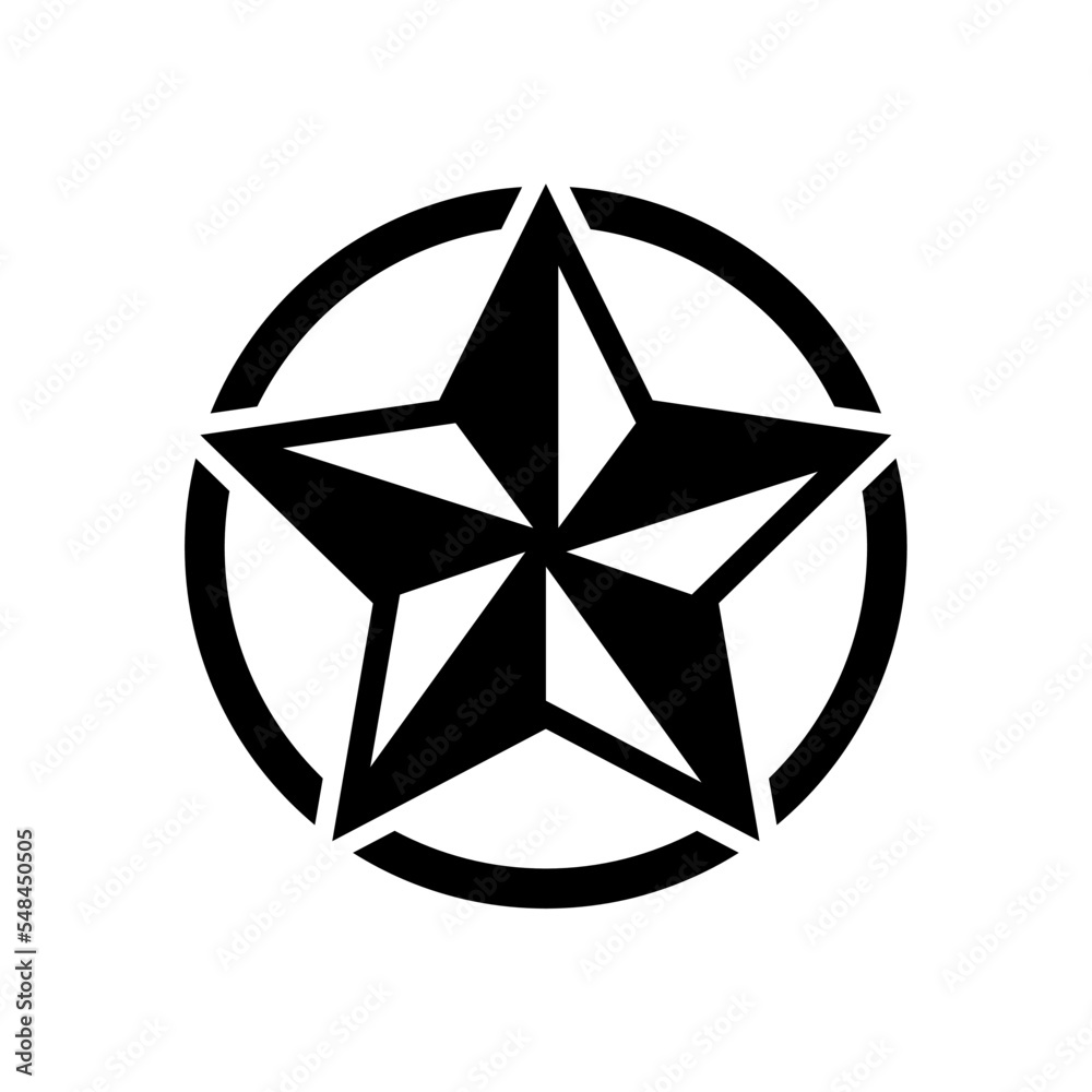 star icon in trendy flat design star icon in trendy flat design