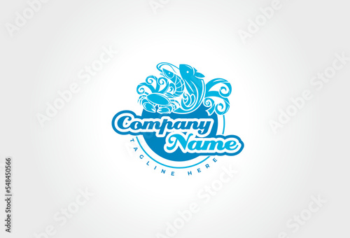 Logo design for restaurants and seafood shops, labels and product brands.