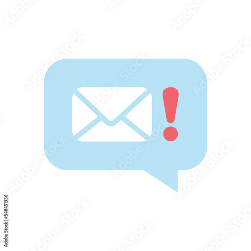 Message icon, mail, envelope, sms icon design. vector illustration isolated on white. Message not delivered