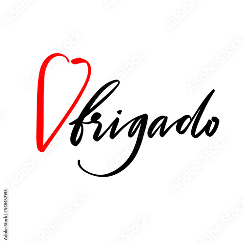 Thanks. The text is in Portuguese. Calligraphic inscription. Vector illustration