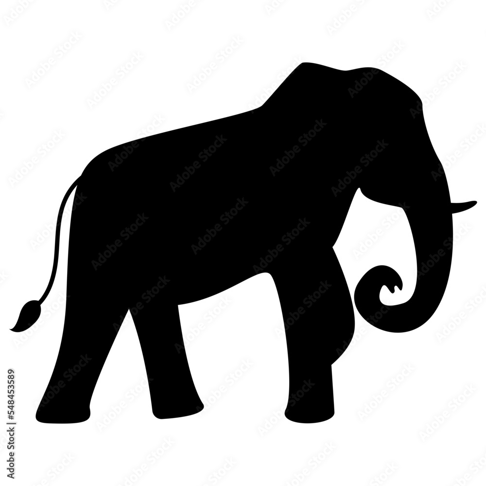 Obraz premium Wildlife Animal Silhouette Illustration