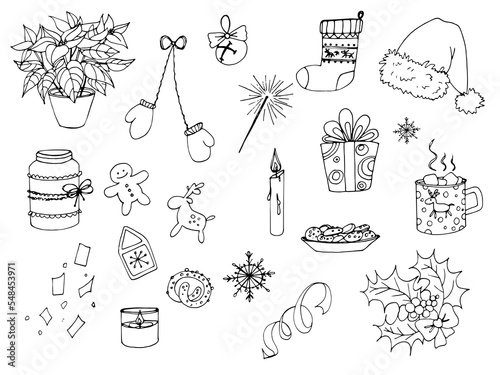 vector  set with cute cartoon element